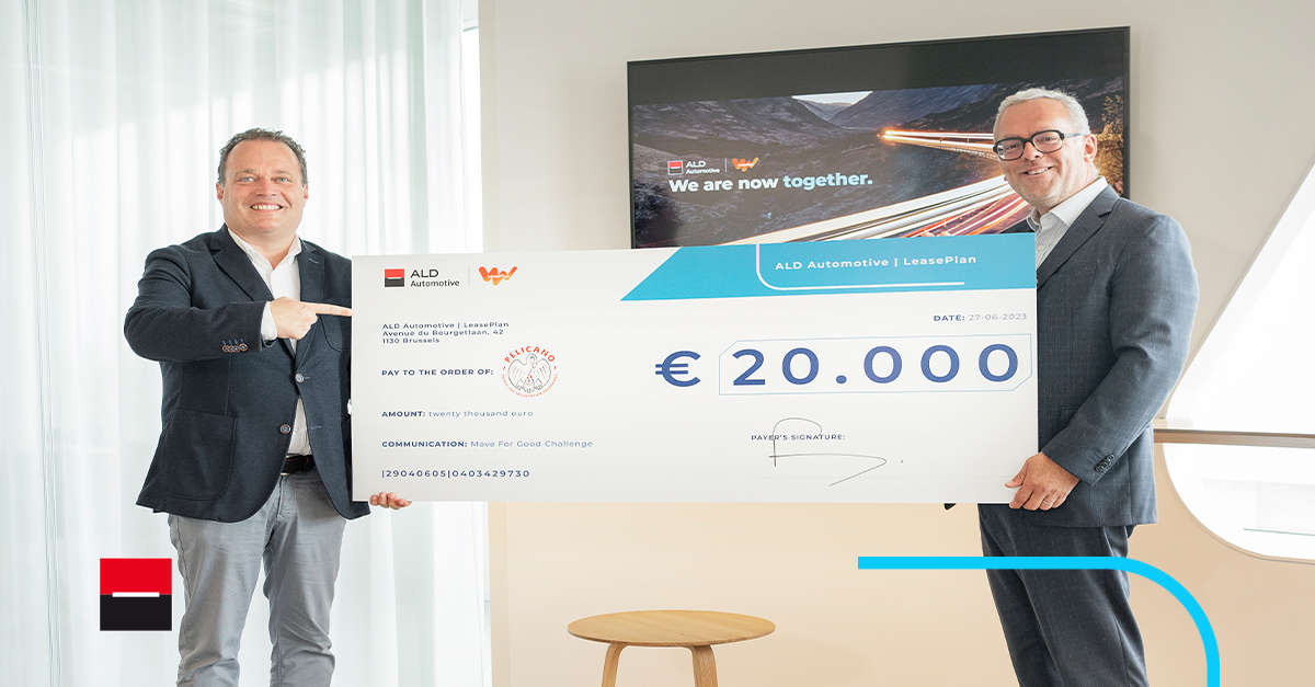 ALD Automotive ⏐ LeasePlan collecte 20 000 euros pour Pelicano